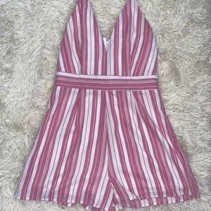 GB Pink Stripped Romper